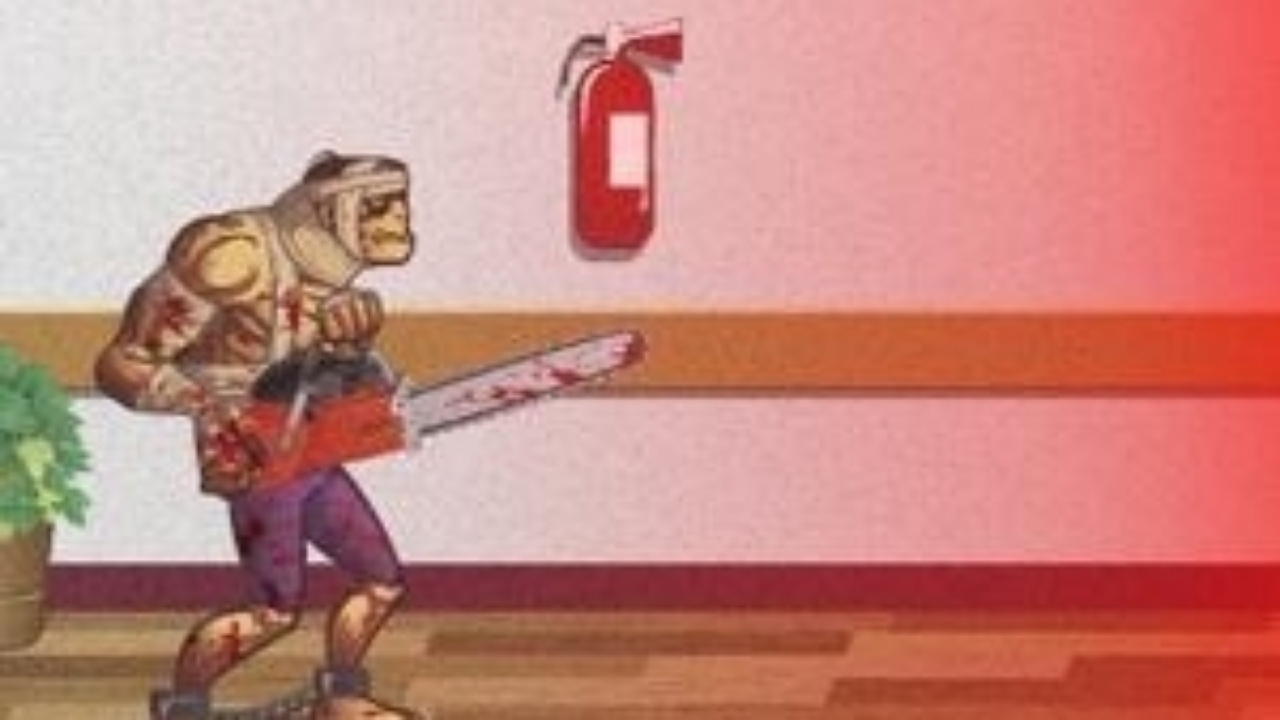 Zombie warrior man