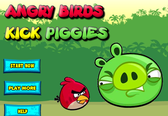 Angry Birds Kick Piggies
