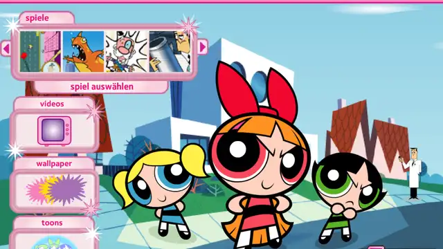 Die Powerpuff Girls Cartoon Network Germany Minisite