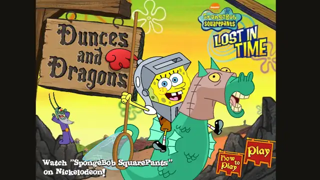 Spongebob Dunce and dragons