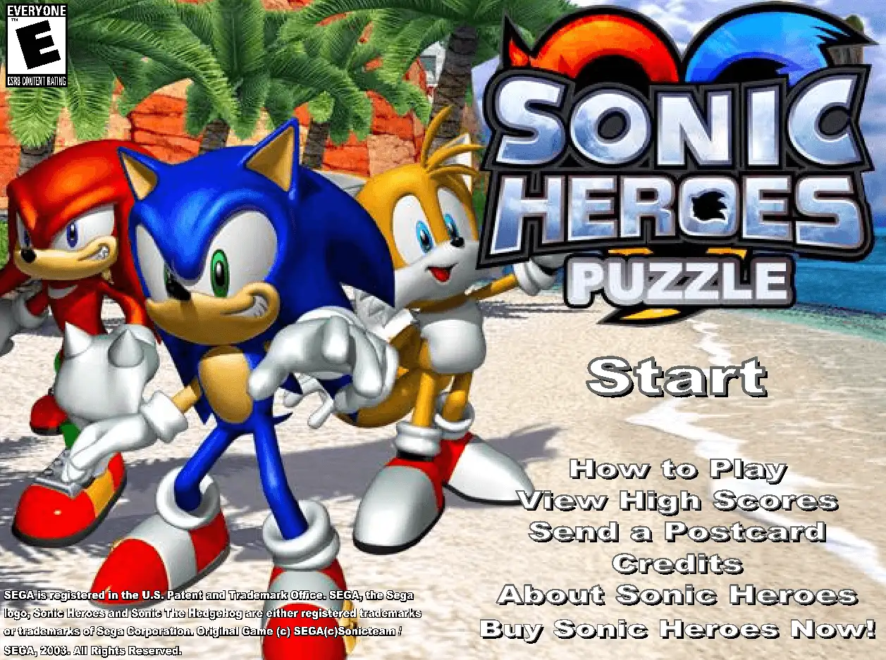 Sonic Hero Puzzle