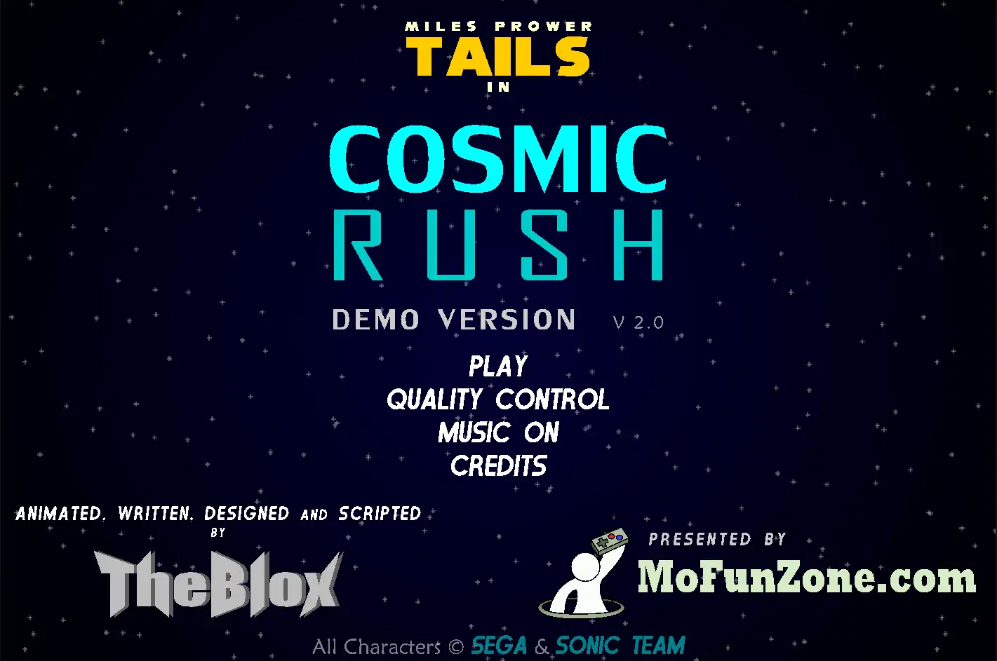 tails Cosmic rush 2.0
