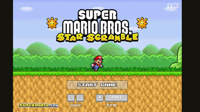 Super mario star scramble