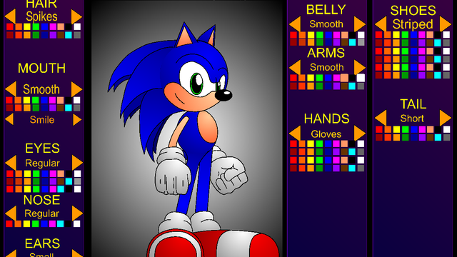 Sonic Character Designer