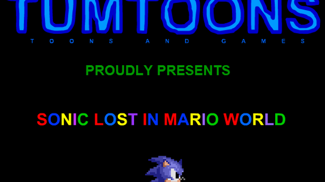 Sonic lost in Mario world